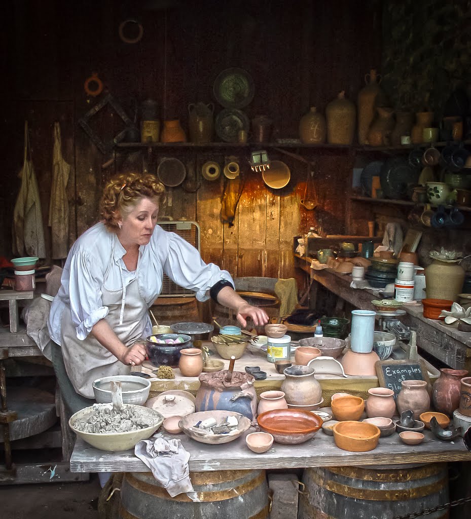 Artisan at Middleton Place Plantation by Dick Brigleb