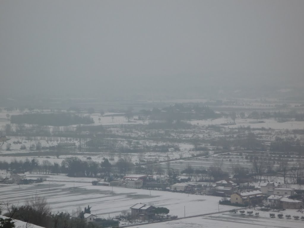 Via santarcangiolese.Santo Marino sotto la neve.Poggio Berni. by ronnyraggini