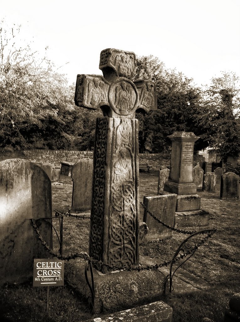 Celtic Cross,Eyam, Hope Valley, Derbyshire,England by Adixas