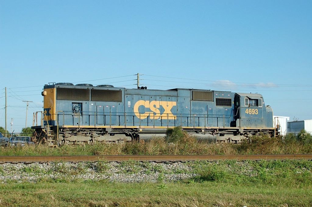 CSX Transportation EMD SD70M Locomotive No. 4693 at Mulberry, FL by Scotch Canadian