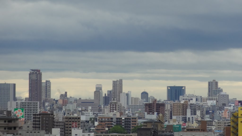 Osaka city from my room-3 by Yoshikatsu Okuno