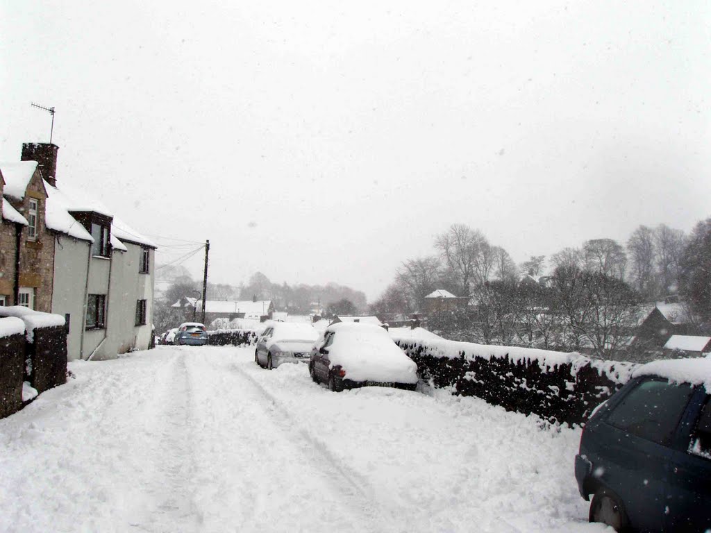 Lower Terrace Road, Tideswell in the Snow. by davew@tidza