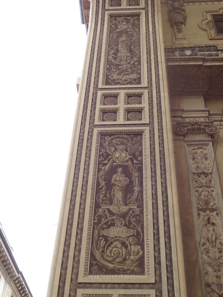 Wall paintings in the Galleria Vittorio Emanuele II by Willem Nabuurs