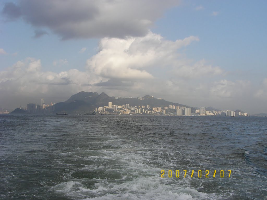 View to Hong Kong Island by Siu Ki Lee