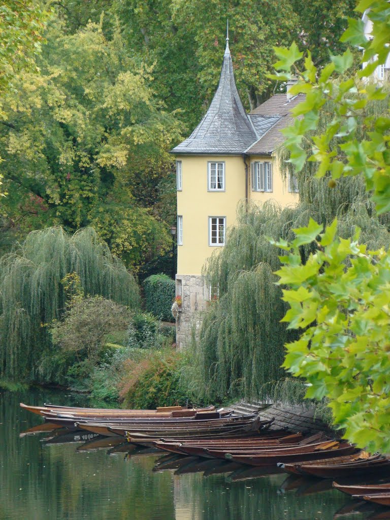 Neckar river, Tübingen, Germany by stexzgb