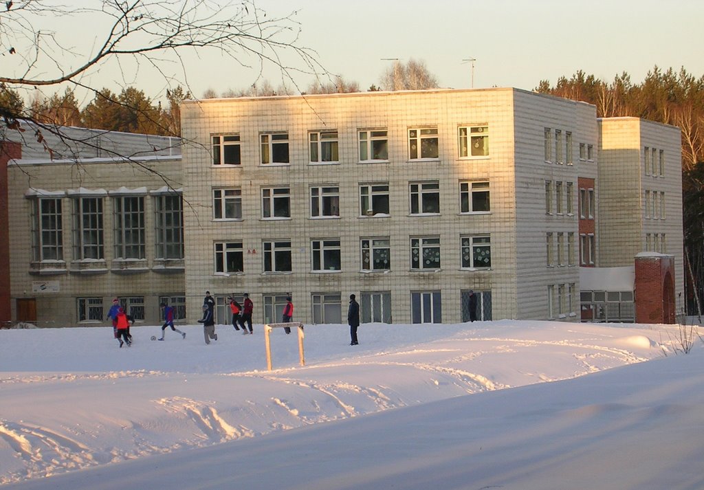 Russia, Novosibirsk Region, Koltsovo, Winter, Football by Vladimir Kharitonov