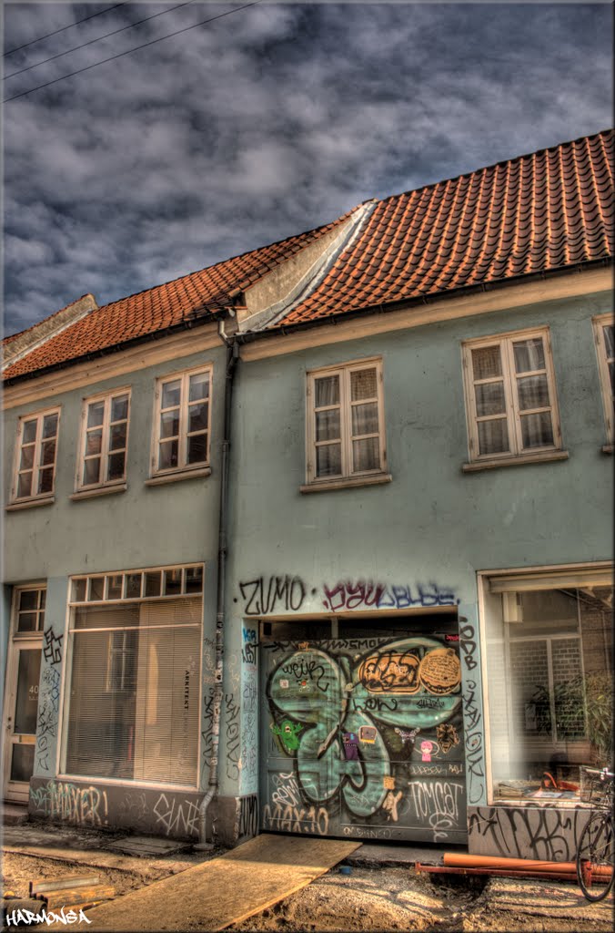 "Graffiti" Mejlgade, Aarhus, Denmark. 2011 by -HARMONSA-