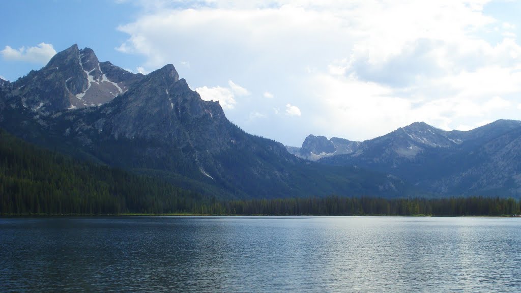 McGown Peak over Stanley Lake by Vance Boyer