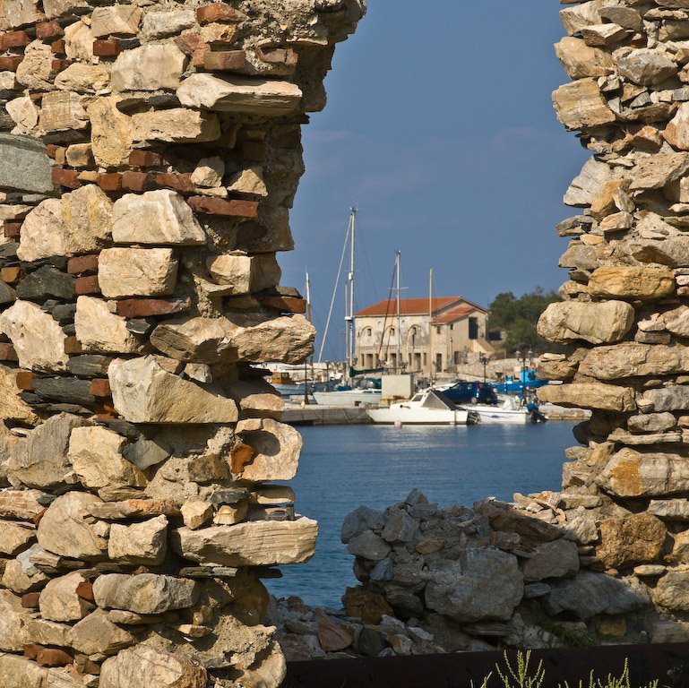 Derelict factories outside Ermoupolis, Syros island, Greece by George Messaritakis