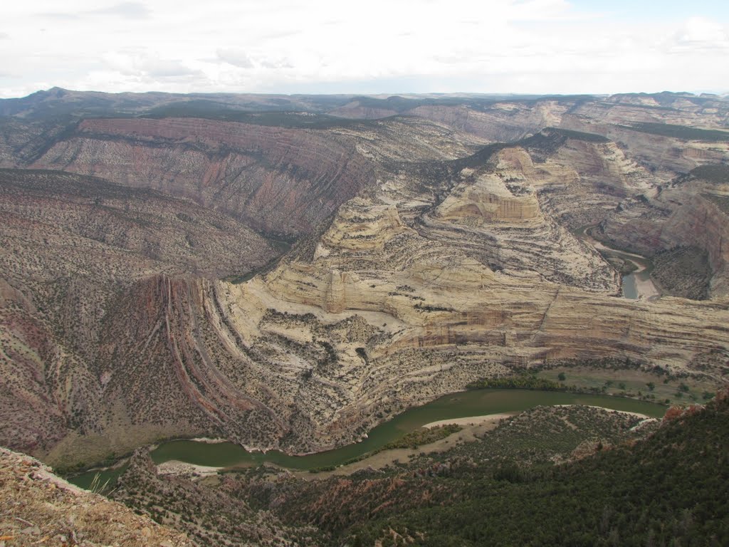 Green and Yampa Rivers Converge by Dana Jensen