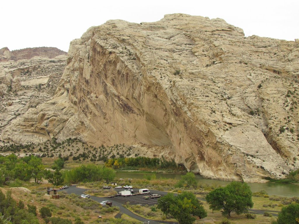 Split Mountain Looms Over by Dana Jensen