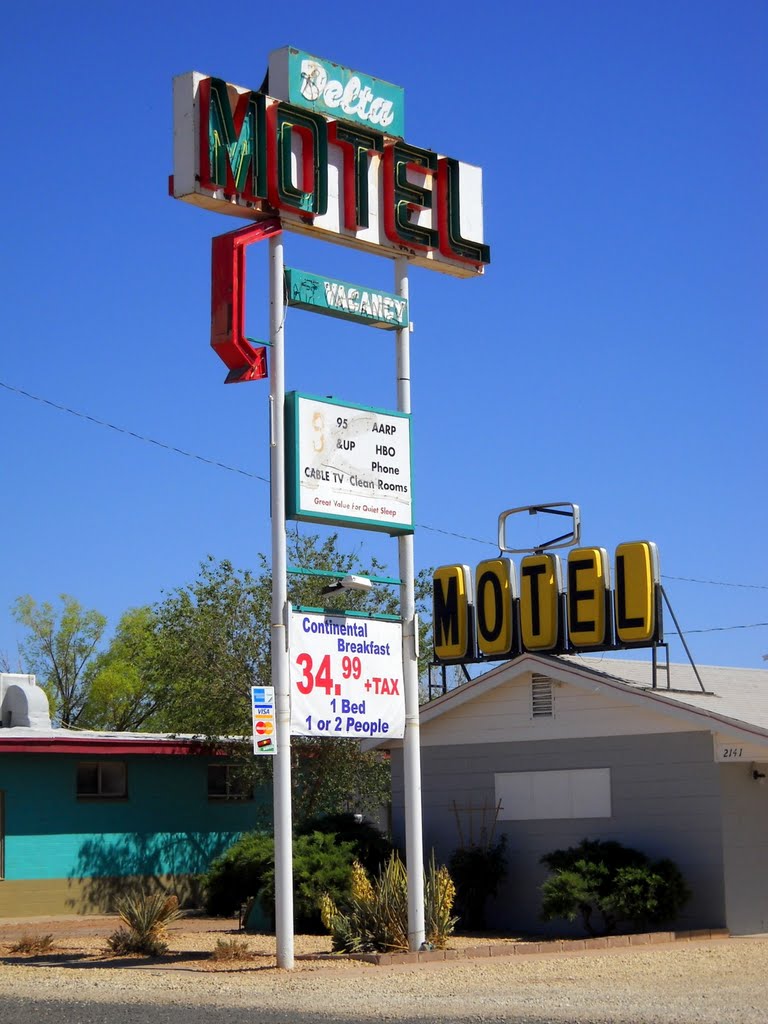 Delta Motel, Historic Route 66, 2141 W Third St, Winslow, AZ by Mean Mister Mustard