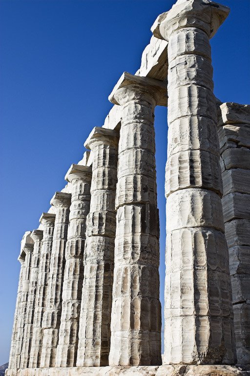 The Temple of Poseidon, Cape Sounio, Attica, Greece by George Messaritakis