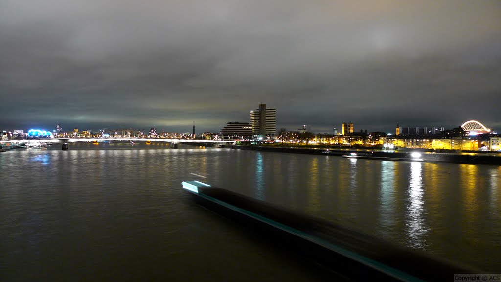 Long Exposure Shot from Severins Bridge (Feb, 10) by Ahmet Cuneyt Selcuk