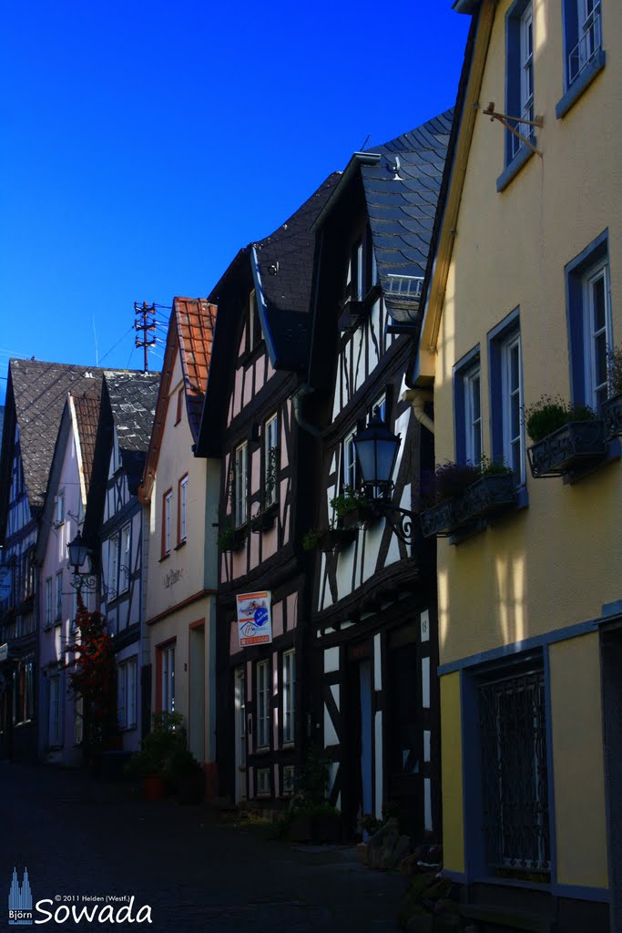 Historische Fassaden in der Hachenburger Altstadt by Björn Sowada