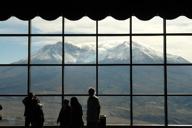 Inside the Johnson Visitor Center at Mount St. Helens by n7fsp