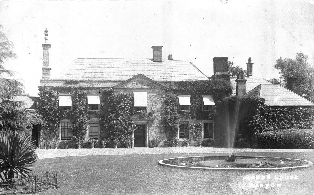 Bapton Manor House, Wiltshire c1908 by wylyevalleypostcards