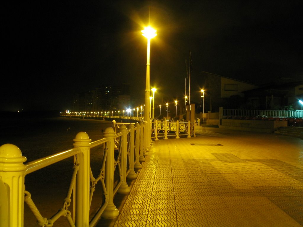 Paseo de Salinas de noche by Tresguerres