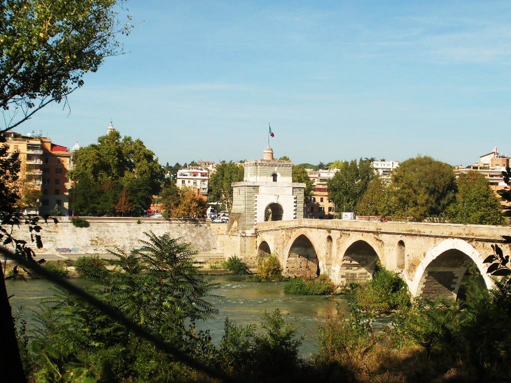 Ponte Milvio visto dalla riva by masterclick