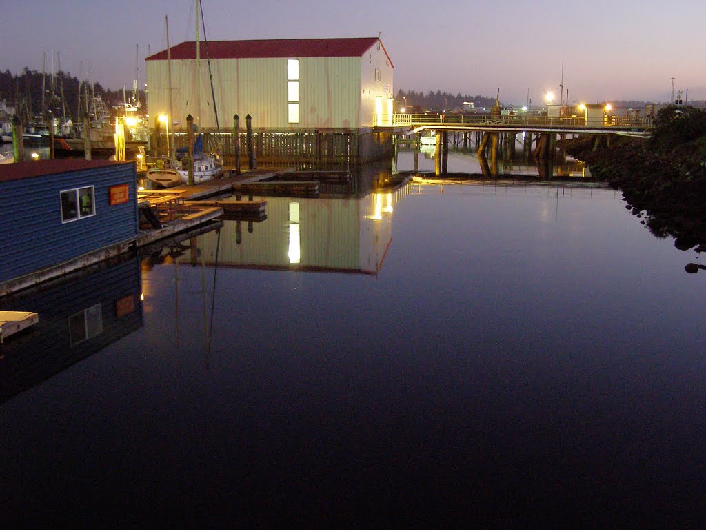 Charleston Harbor at Twilight - U.S. Coast Guard Building (suz) by Suzi in Oregon