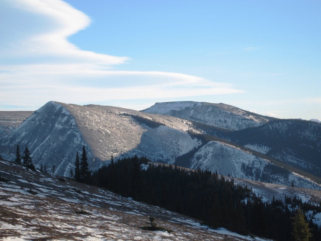 Looking at FMN ridge with Chinook clouds by John McCall