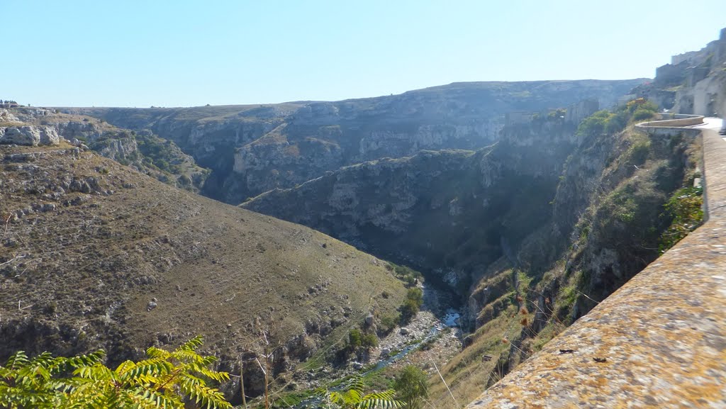 View into Matera valley by Gerard Schut