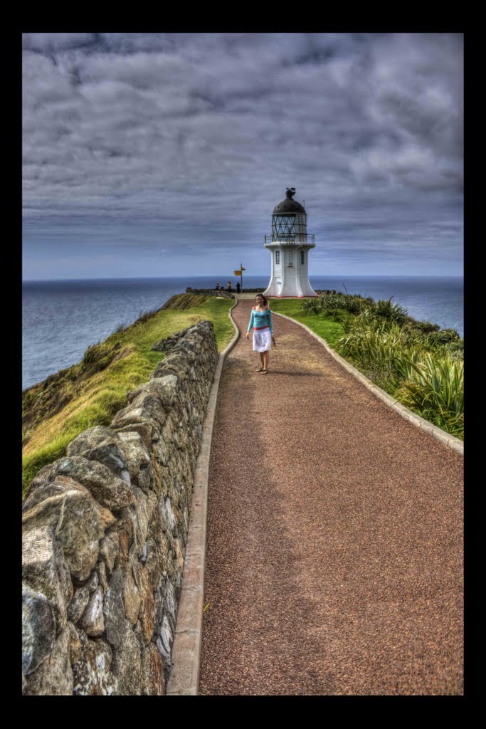 The lighthouse at Cape Reinga was built in 1941 and first lit during May of that year, replacing a lighthouse located on nearby Motuopao Island, which had been built 1879. Amazing place!!! When the Tasman sea meets the Pacific Ocean.... Handheld hdr :)) by HejzeHo