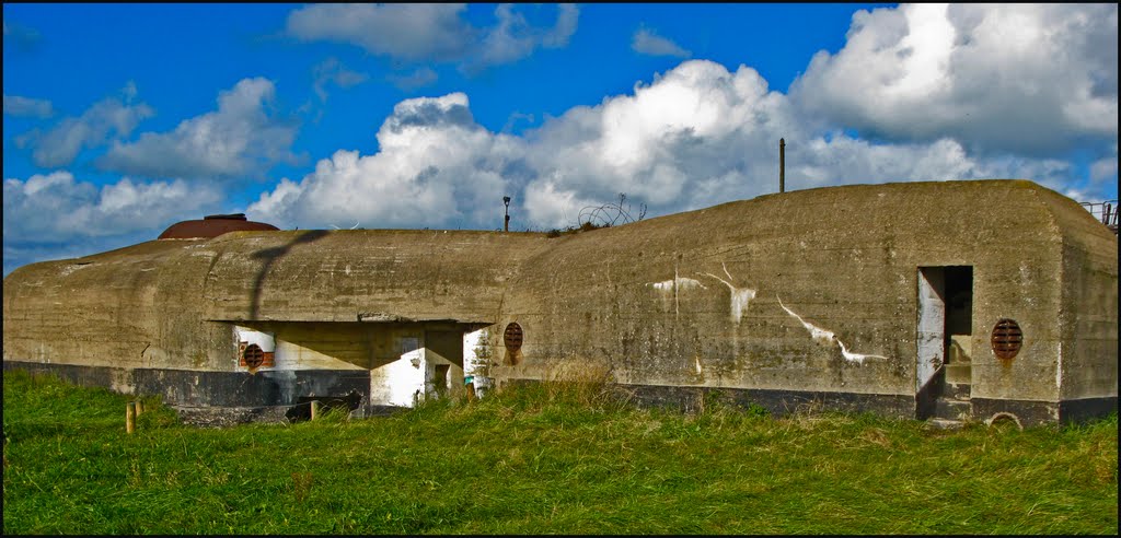 Mortier Bunker Ostend Flanders Belgium by Peter Downes