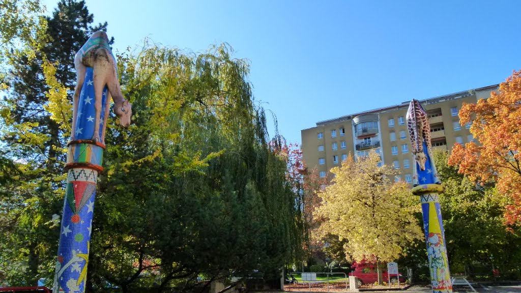 Préau de l'Ecole de Cité Vieusseux by Magda GHALI