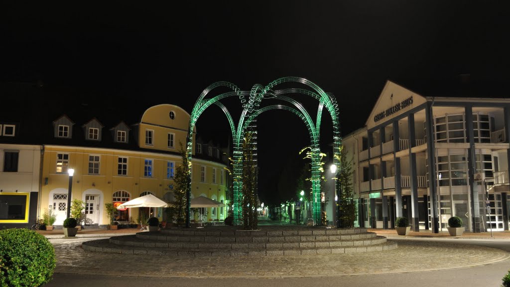 D - Diepholz Pavillon Kreisel by night by BonsaiTruck