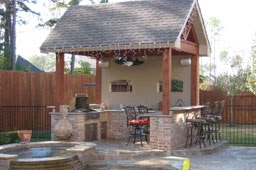 Stand Alone Outdoor Kitchen in Houston by starbuilders