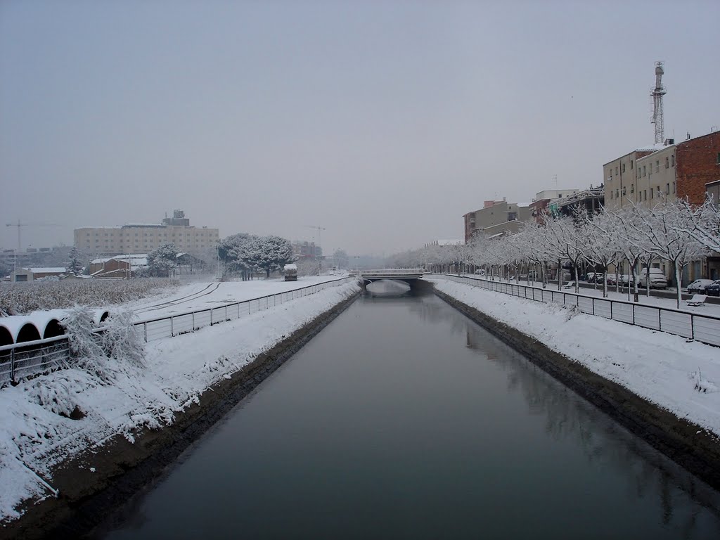 El canal i la neu. Lleida by vivatijola