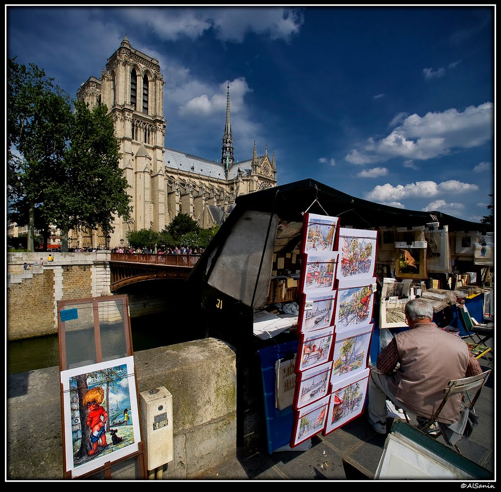 Quai de Montebello. Pont Double. Paris by AlSanin