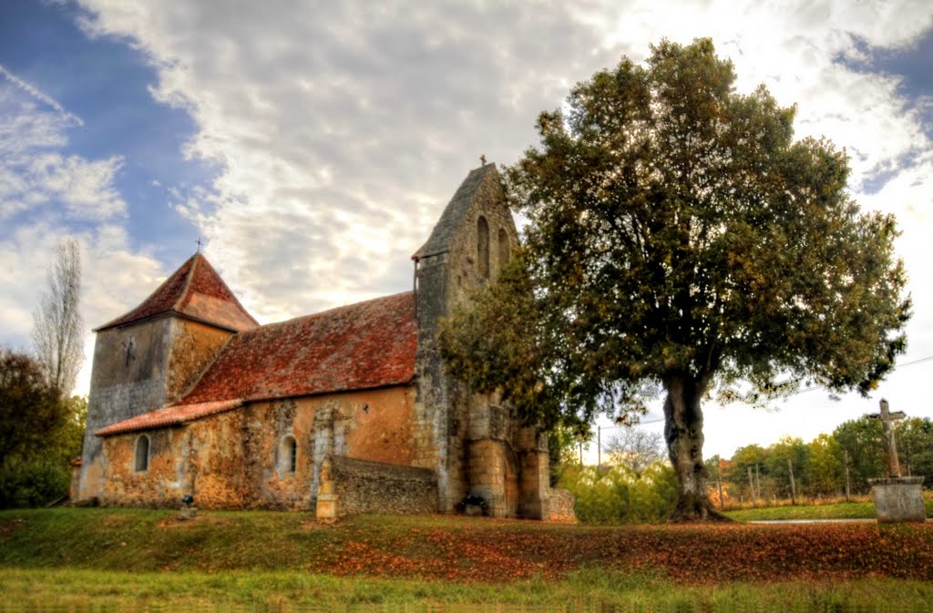 Eglise de Mortemart, Saint Felix de Reilhac, Dordogne by jl capdeville