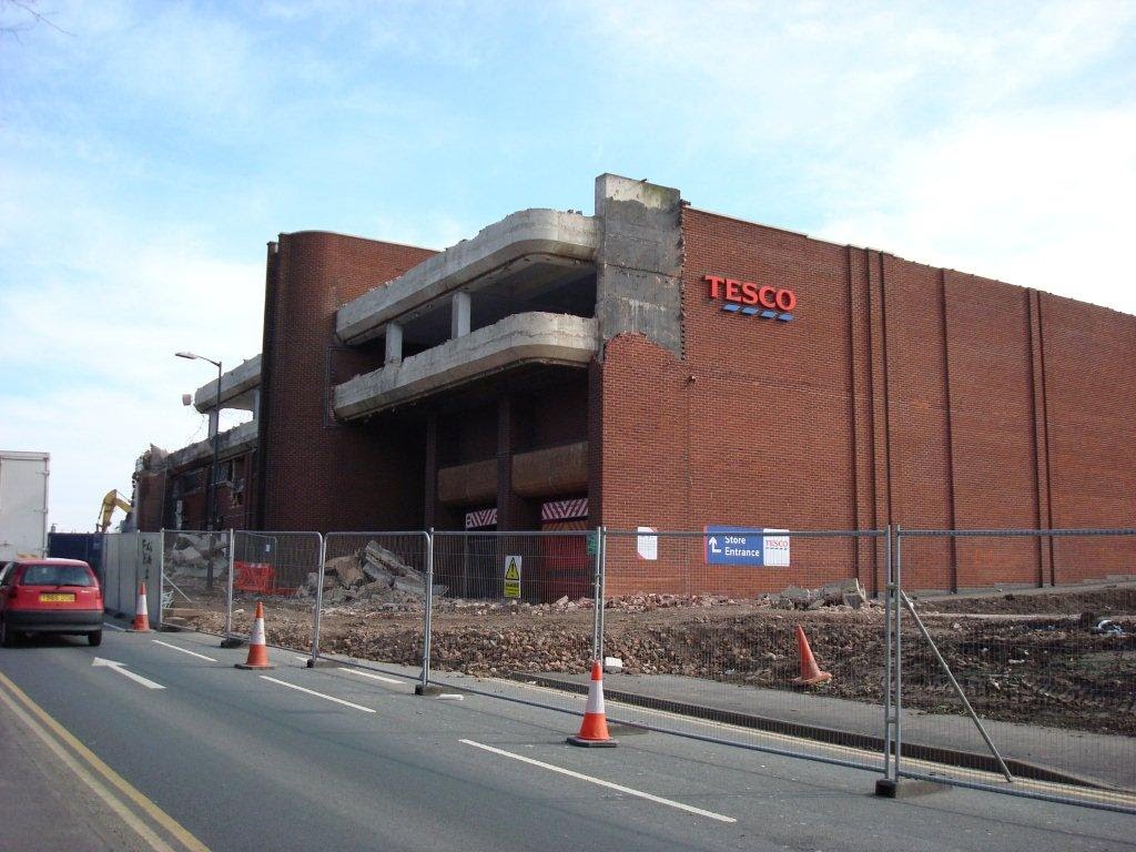 The old car park entrance/exit from Tesco by MrsGeneHunt