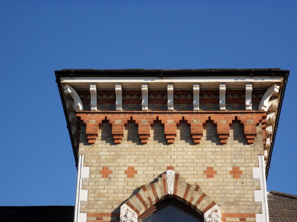 Architectural features , house Fosse Rd., North.. by Bobsky.