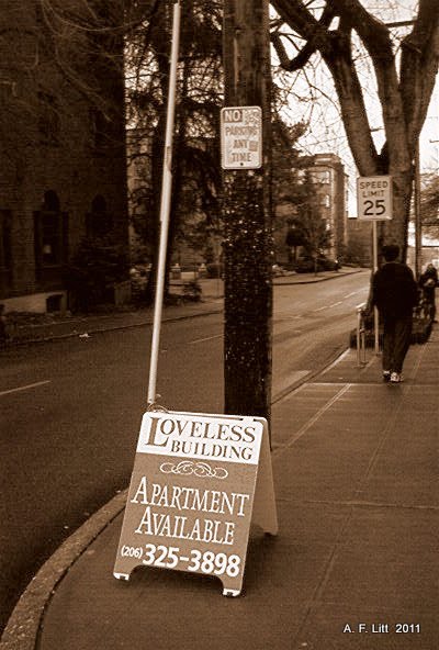 A sad place to live. Capitol Hill. Seattle, Washington. November 2007. by A. F. Litt