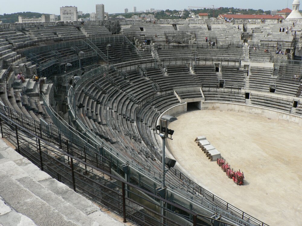 Arena in Nimes by Peter und Ute