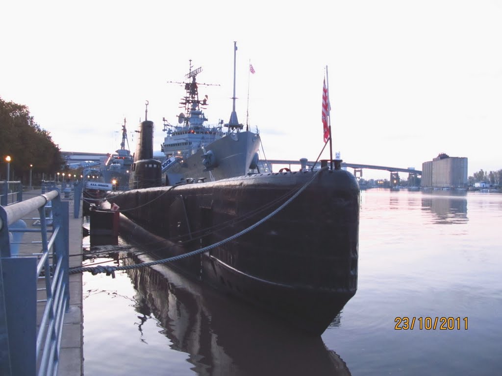 Submarine USS Croaker in the Naval and Military Park by Anuar T