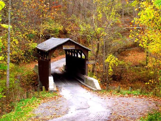 Hearn's Mill Covered Bridge, built 1891; Oct. 2011 by M. Bennett & DL