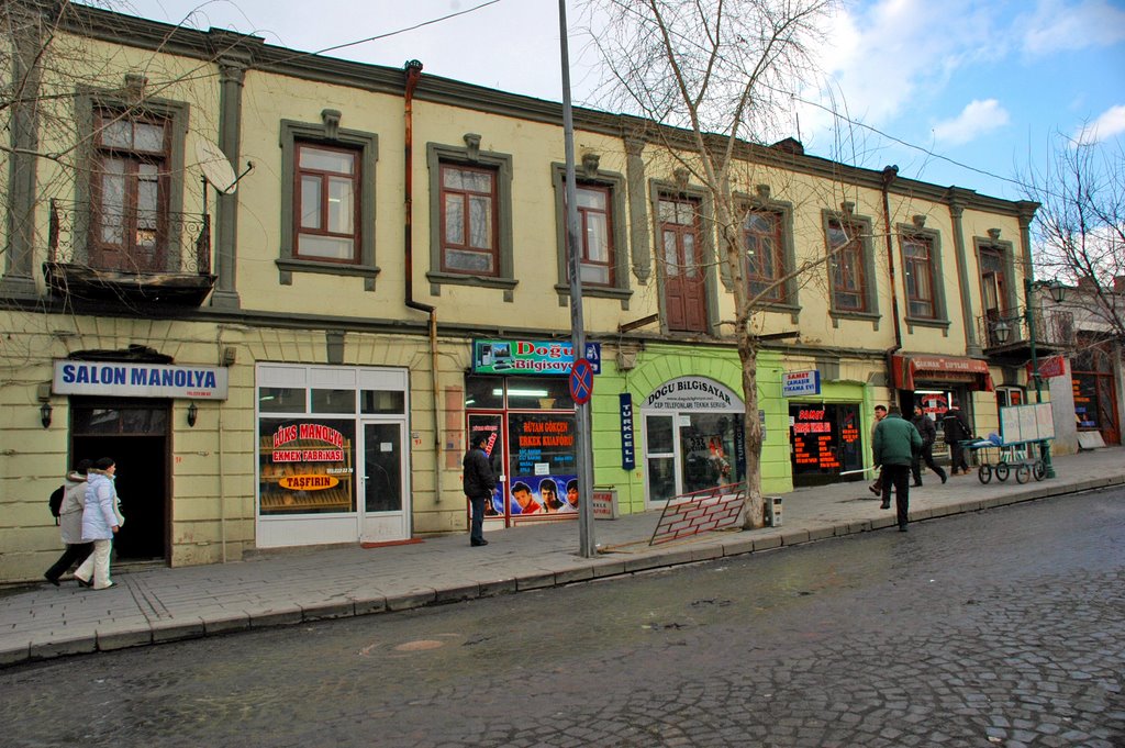 Salon Manolya Coffeehouse, Ataturk Street, Kars by Seref Halicioglu