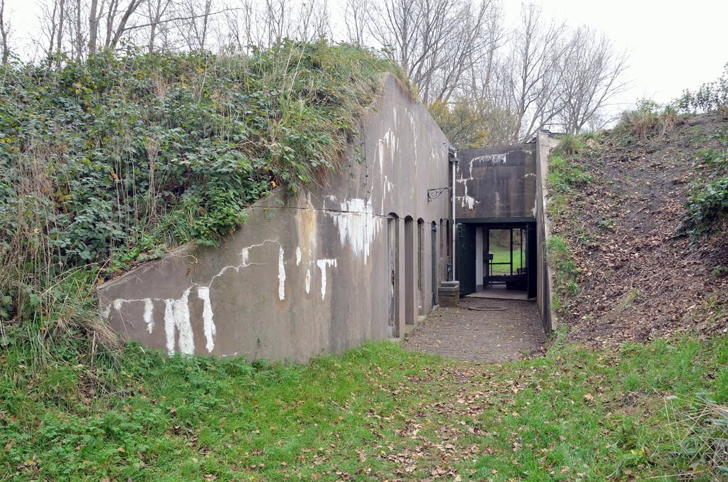 Storm doors front building left side by Dick Wools