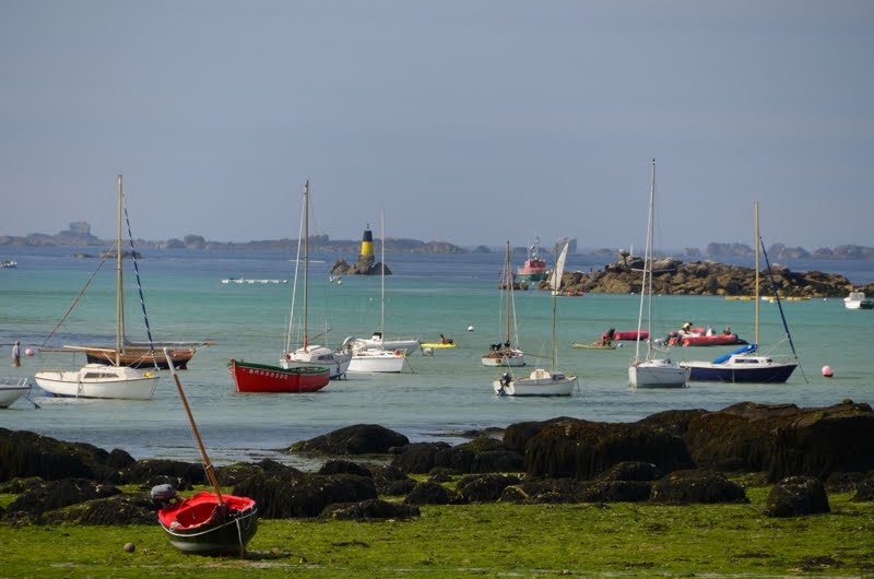 Boote bei Ebbe, Plouarzel, Finistere, Frankreich, 08/2011 by aquamaster-one