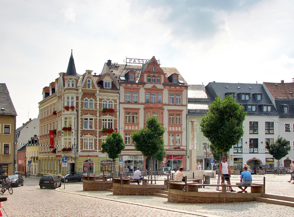 Mittweida - Blick zur Passage (1903 erstes Kino der Stadt) by Rudolf Henkel