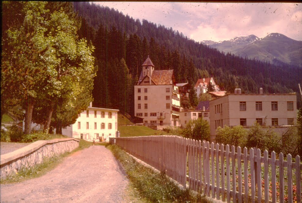 Near or in Davos, Switserland, skate park, year-1958 by Gus Hertzog