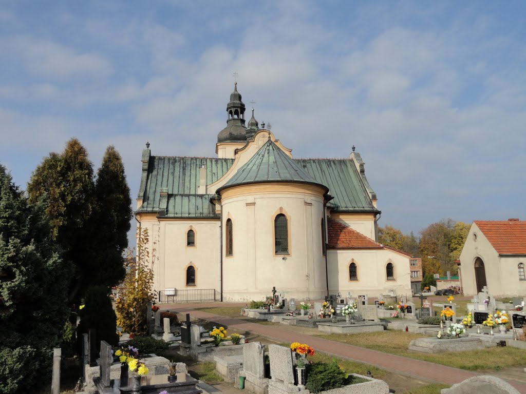 Kościół parafialny pw. św. Antoniego Padewskiego z cmentarzem z XVII w. by stjac