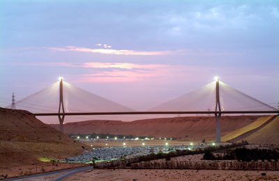 Wadi Leban Elevated Bridge - Day by Omar Sadoon