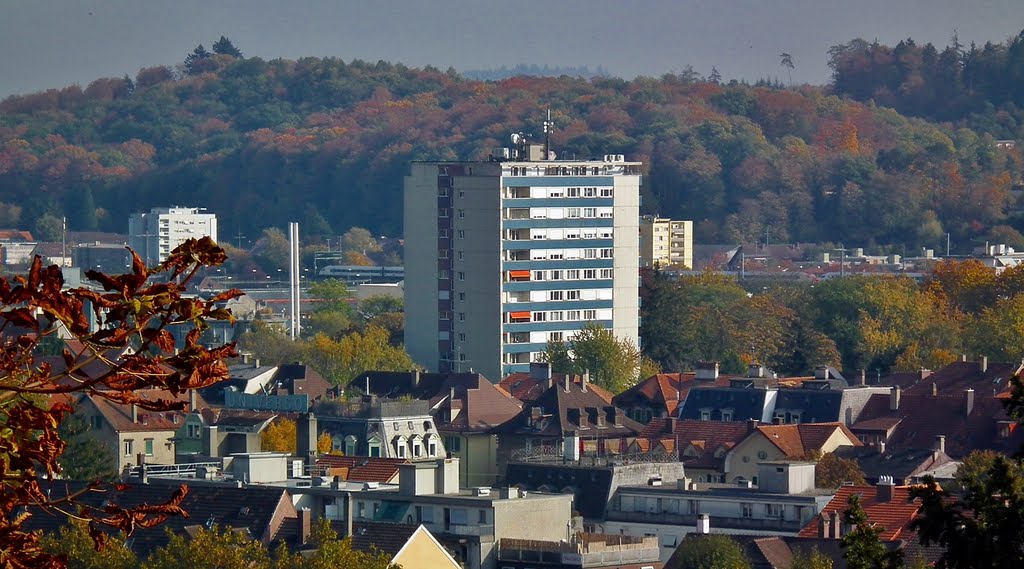 Biel, Stadtansicht von der Berner Fachhochschule (II) by Wilhelm Tell