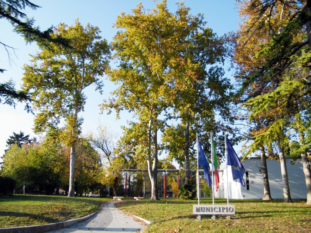 Aiello del Friuli (UD) Il Municipio da Via Francesco Petrarca by MaurizioTex