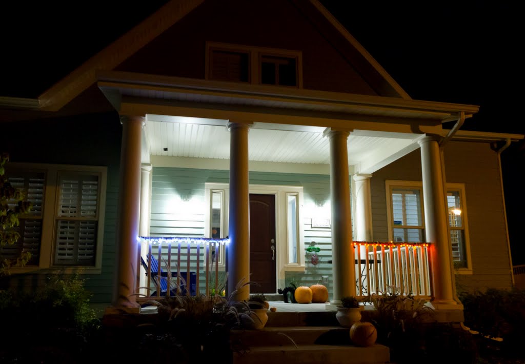 Blue Lighted House by TheShot